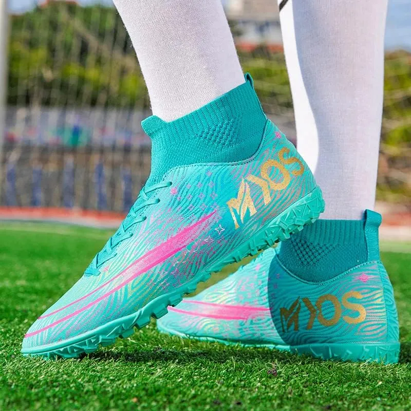 Men's Women's Soccer Shoes Boys Spikes Football Shoes Student Grass Training Shoes Outdoor Football Boots Unisex