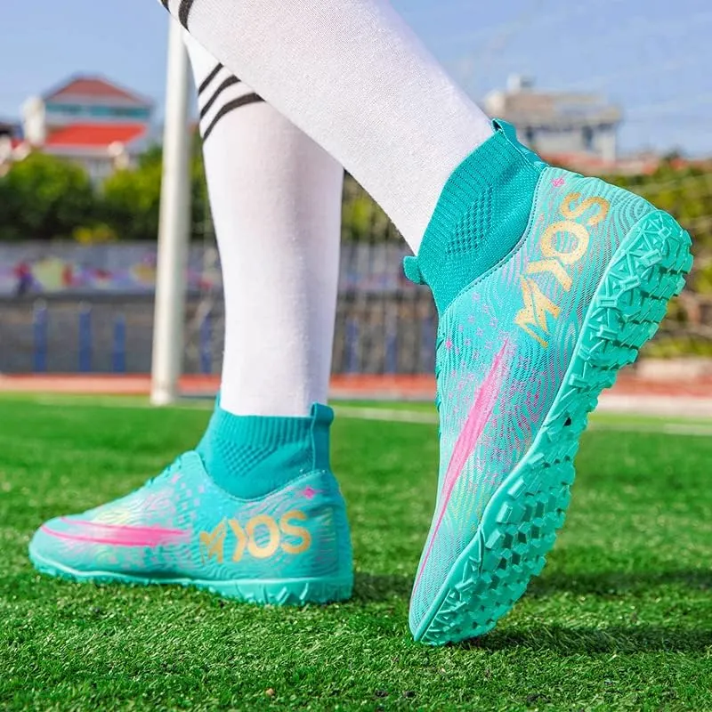 Men's Women's Soccer Shoes Boys Spikes Football Shoes Student Grass Training Shoes Outdoor Football Boots Unisex