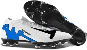 Men's Women's Soccer Shoes Spikes Football Shoes Grass Training Low-Top Shoes Outdoor Football Boots Unisex Blue 39-45