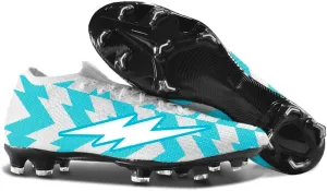 Men's Women's Soccer Shoes Spikes Football Shoes Grass Training Low-Top Shoes Outdoor Football Boots Unisex Blue 39-45