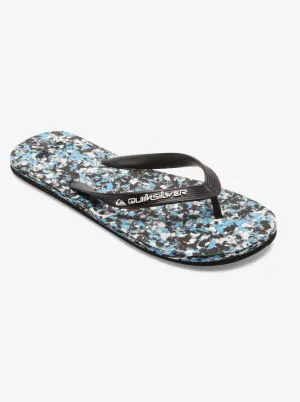 Molokai Recycled Flip-Flops - Black/Blue/Blue