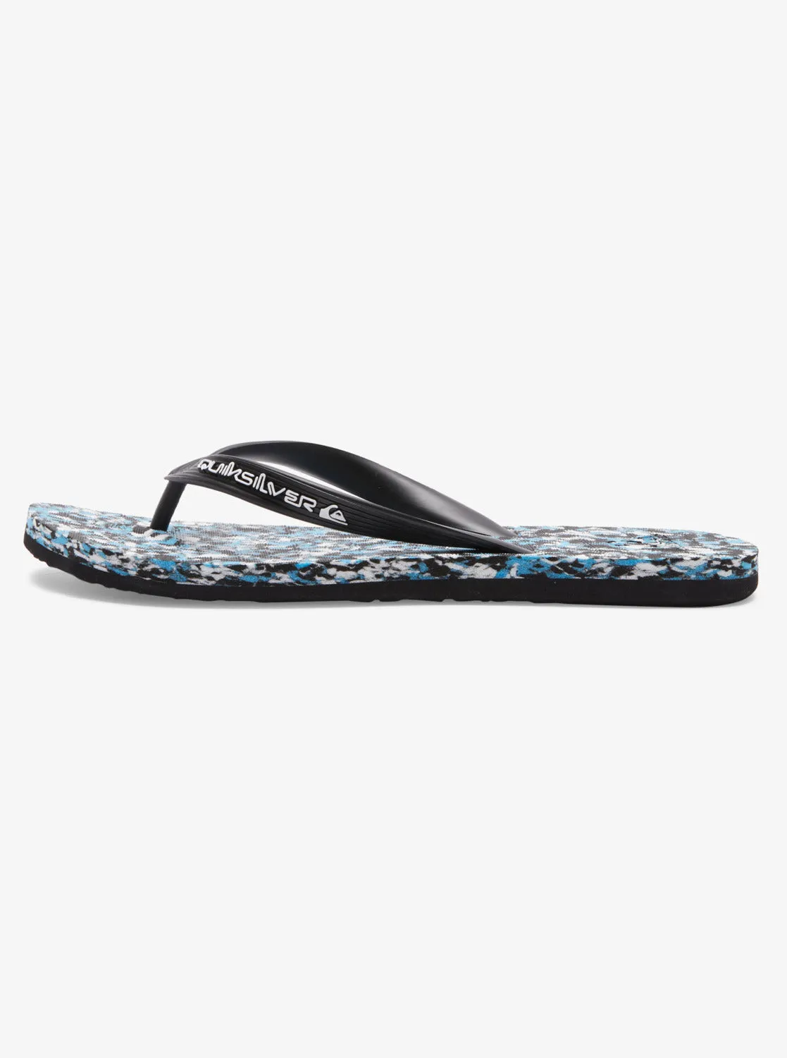 Molokai Recycled Flip-Flops - Black/Blue/Blue