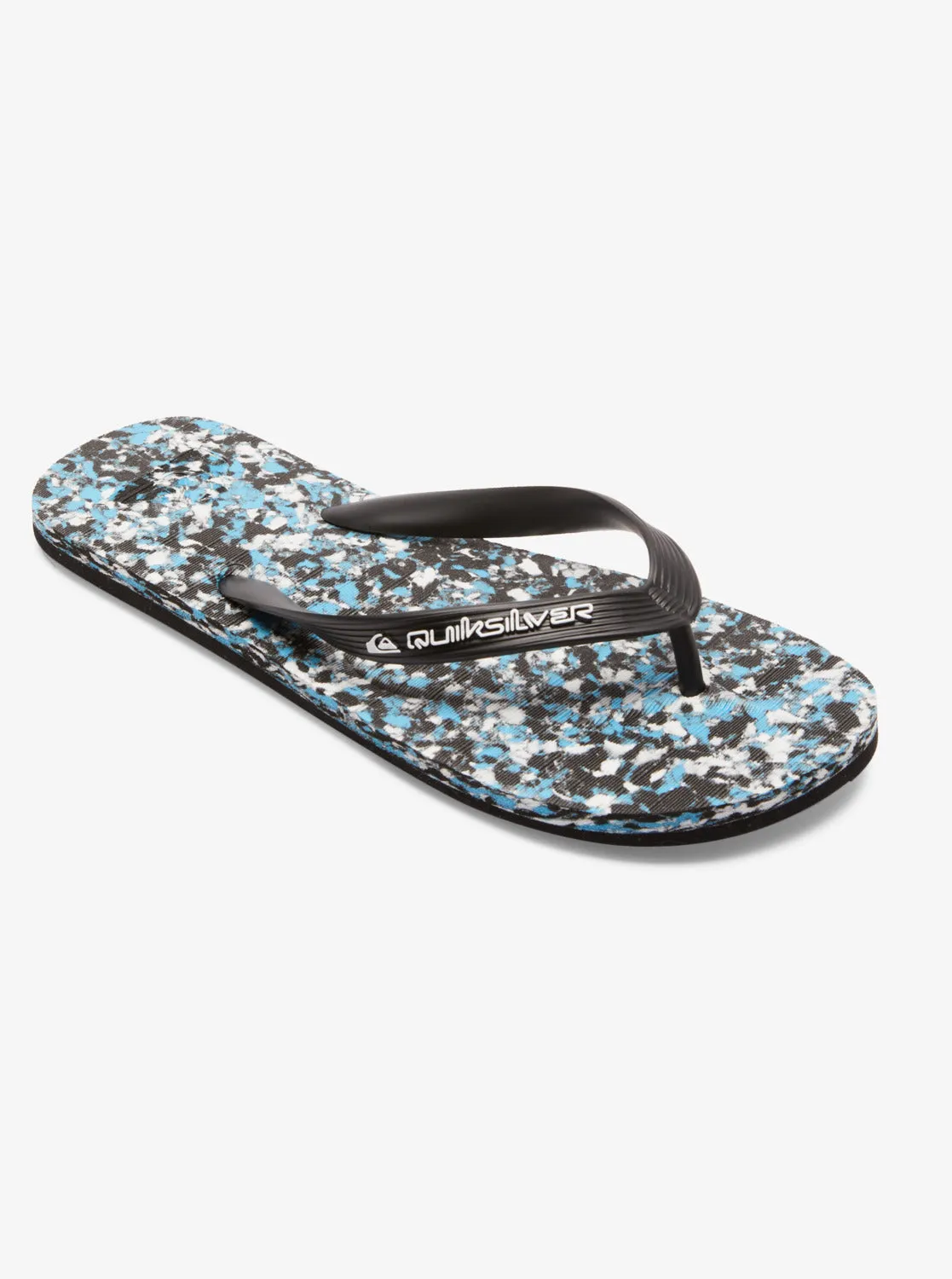 Molokai Recycled Flip-Flops - Black/Blue/Blue