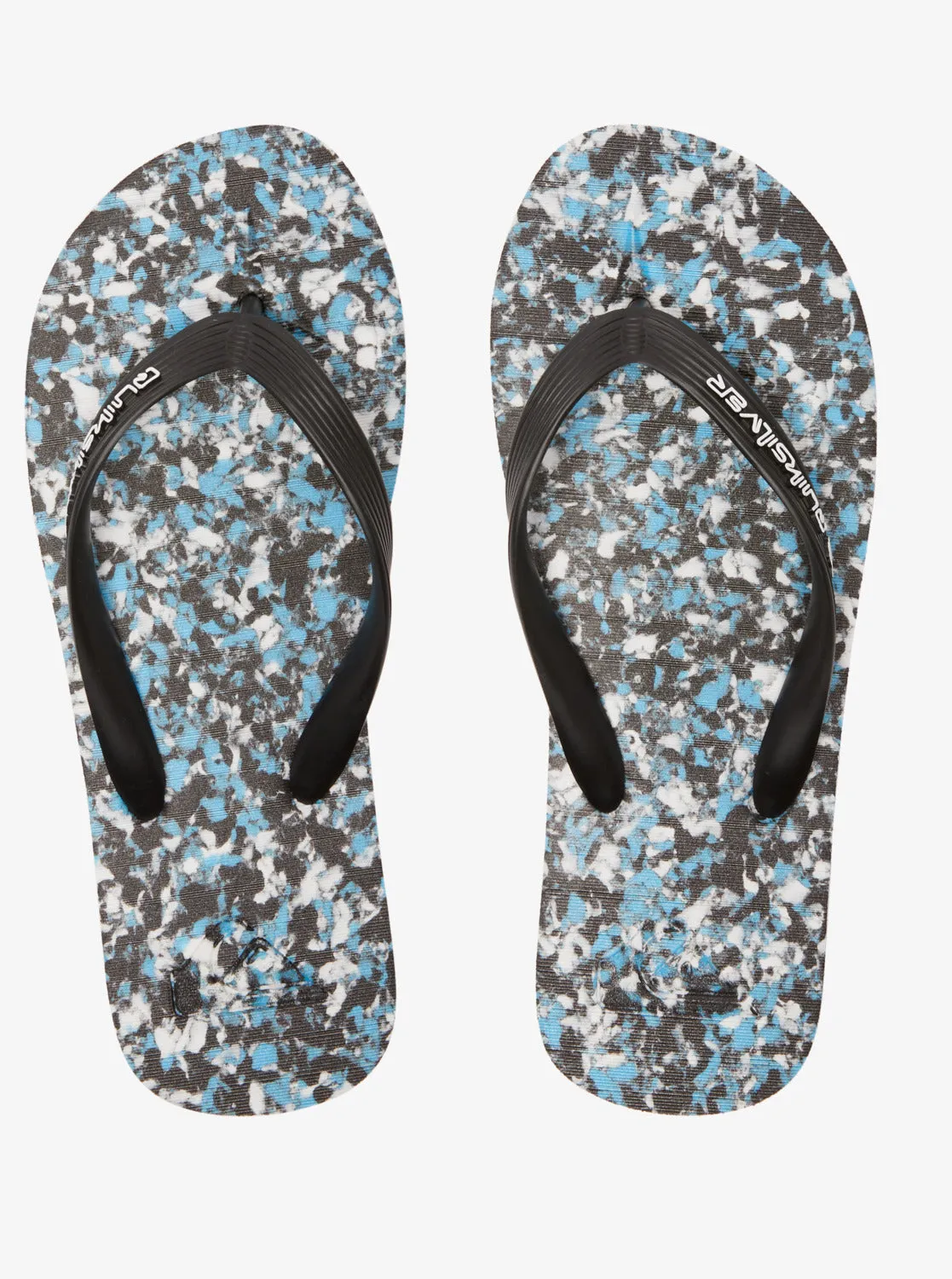 Molokai Recycled Flip-Flops - Black/Blue/Blue