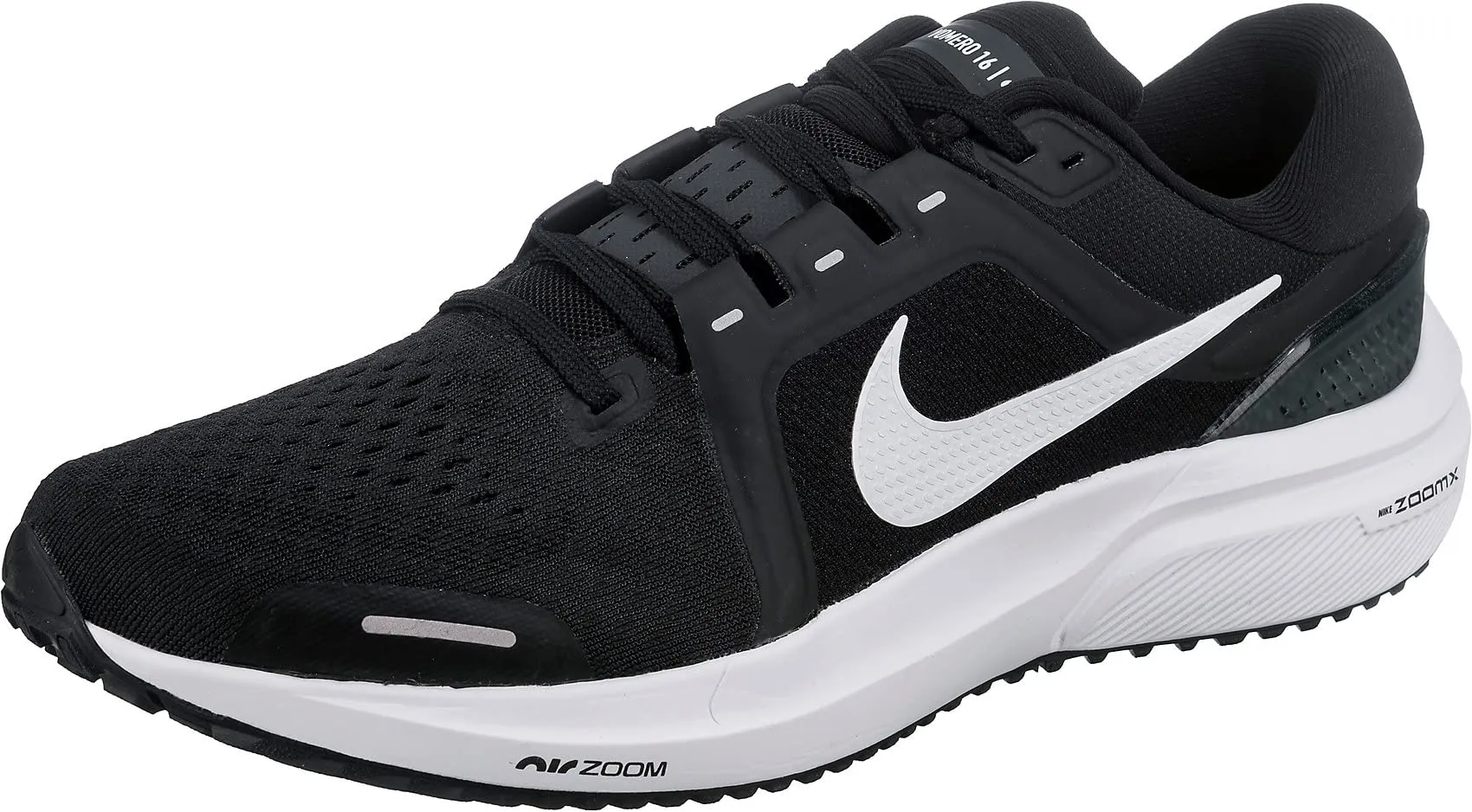 Nike Men's Air Zoom Vomero 16 Running Sneakers, Black/Anthracite/White, 7.5