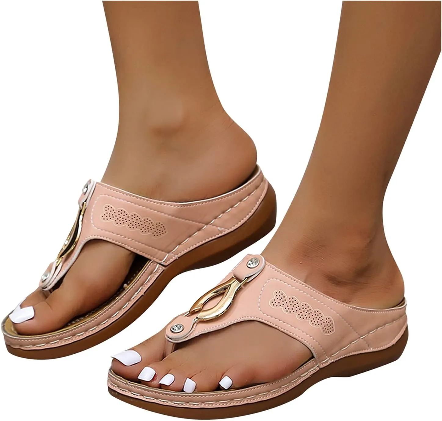 Orthopedic Sandals for Women Summer Comfortable Sandals Arch Support Wedge Sandals 2025 Flip Flops Sandals