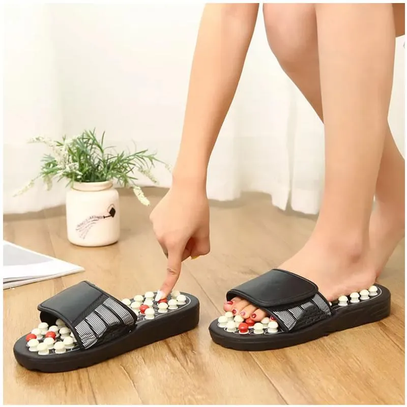 Pair Of Acupoint Reflexology Massage Therapy Slippers F49-8-68 38/39