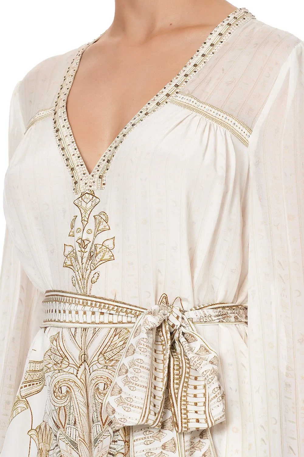PANELLED PLAYSUIT WITH BELT THE QUEENS CHAMBER