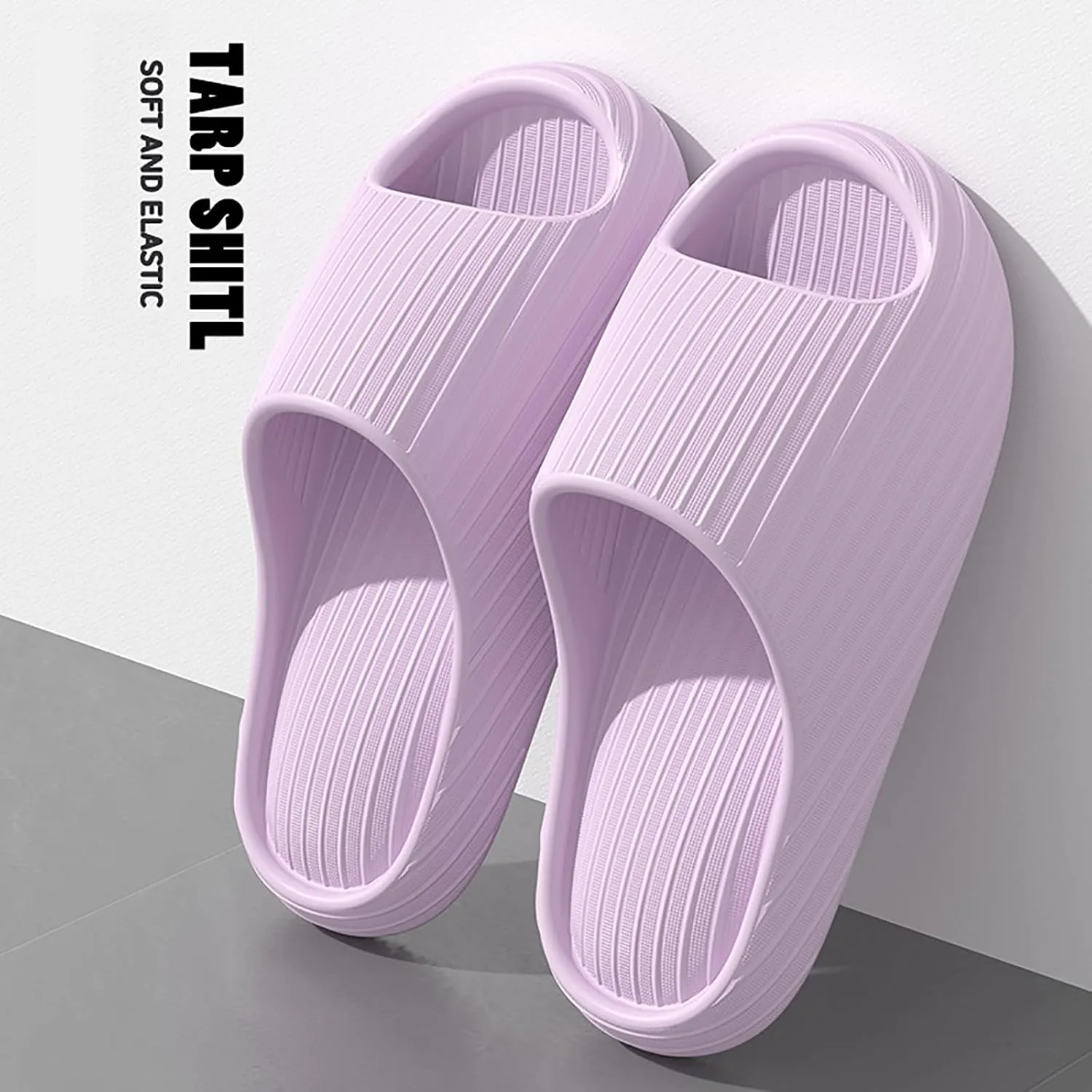Pillow Slippers for Women and Men Summer Shower Slides Non Slip Quick Drying Bathroom Sandals Thick Sole Mens Slides