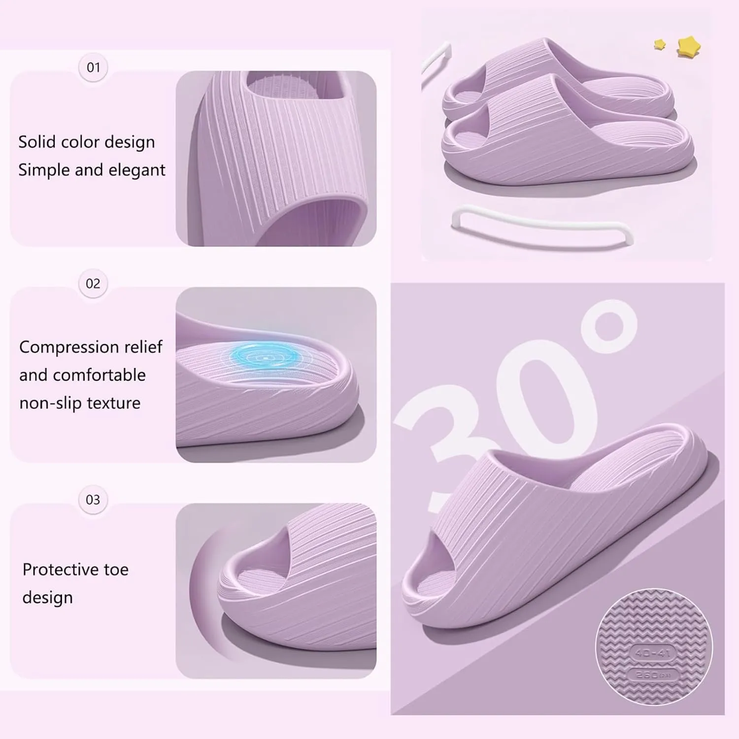 Pillow Slippers for Women and Men Summer Shower Slides Non Slip Quick Drying Bathroom Sandals Thick Sole Mens Slides