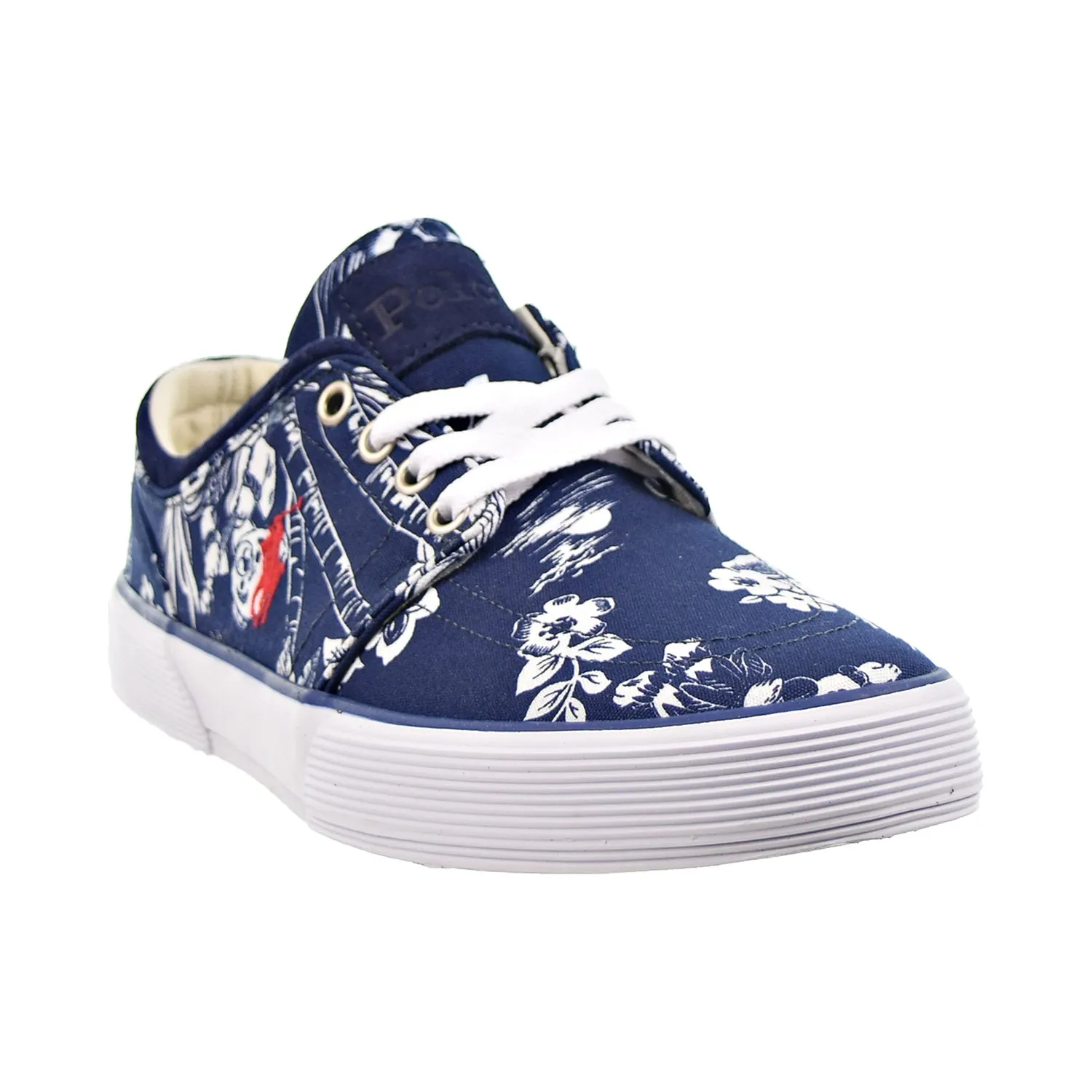 Polo Ralph Lauren Faxon Bear Print Low Men's Shoes Navy-White