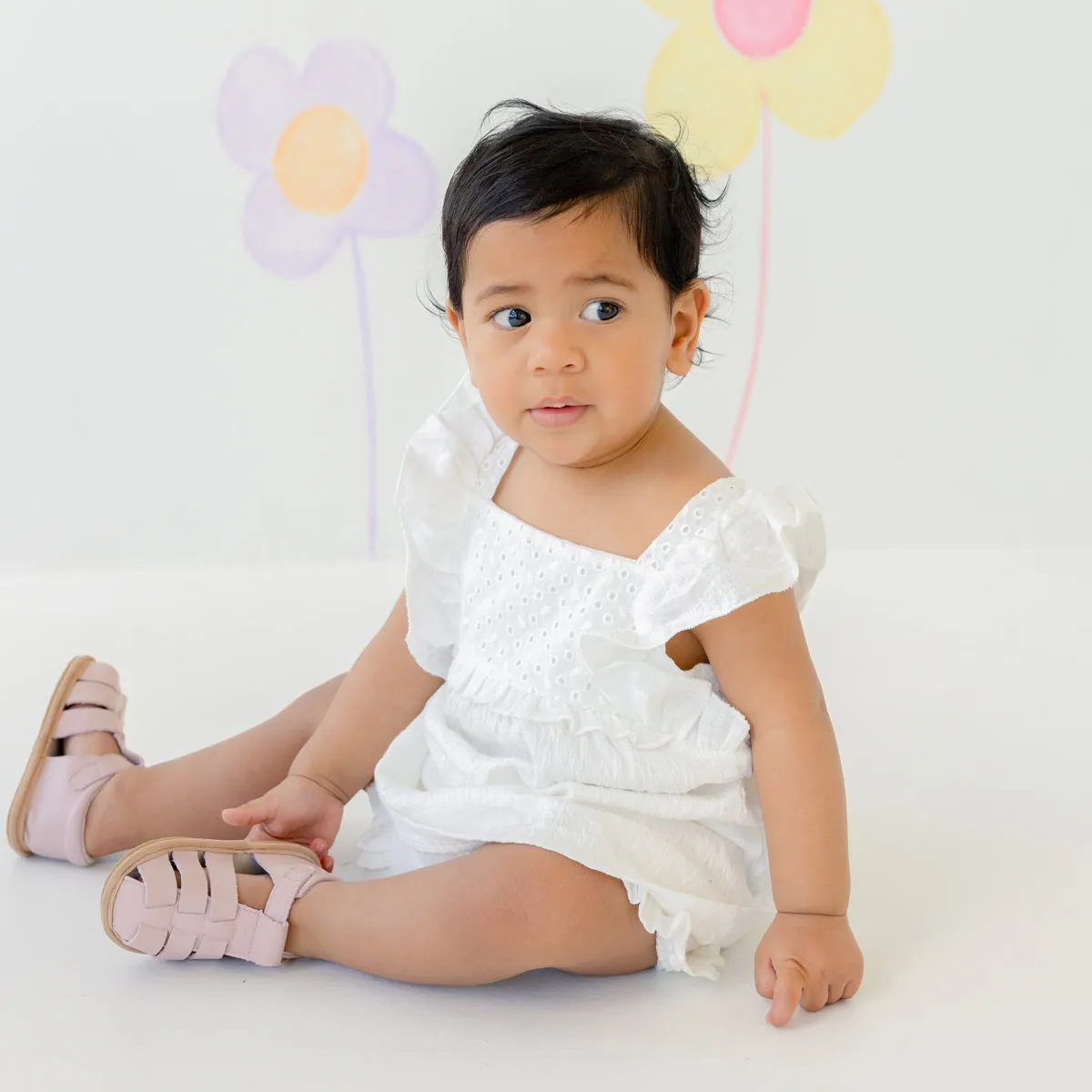 Pretty Brave Rio Baby Sandal (Pink Rose)