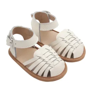 Remi Weave White Sandal