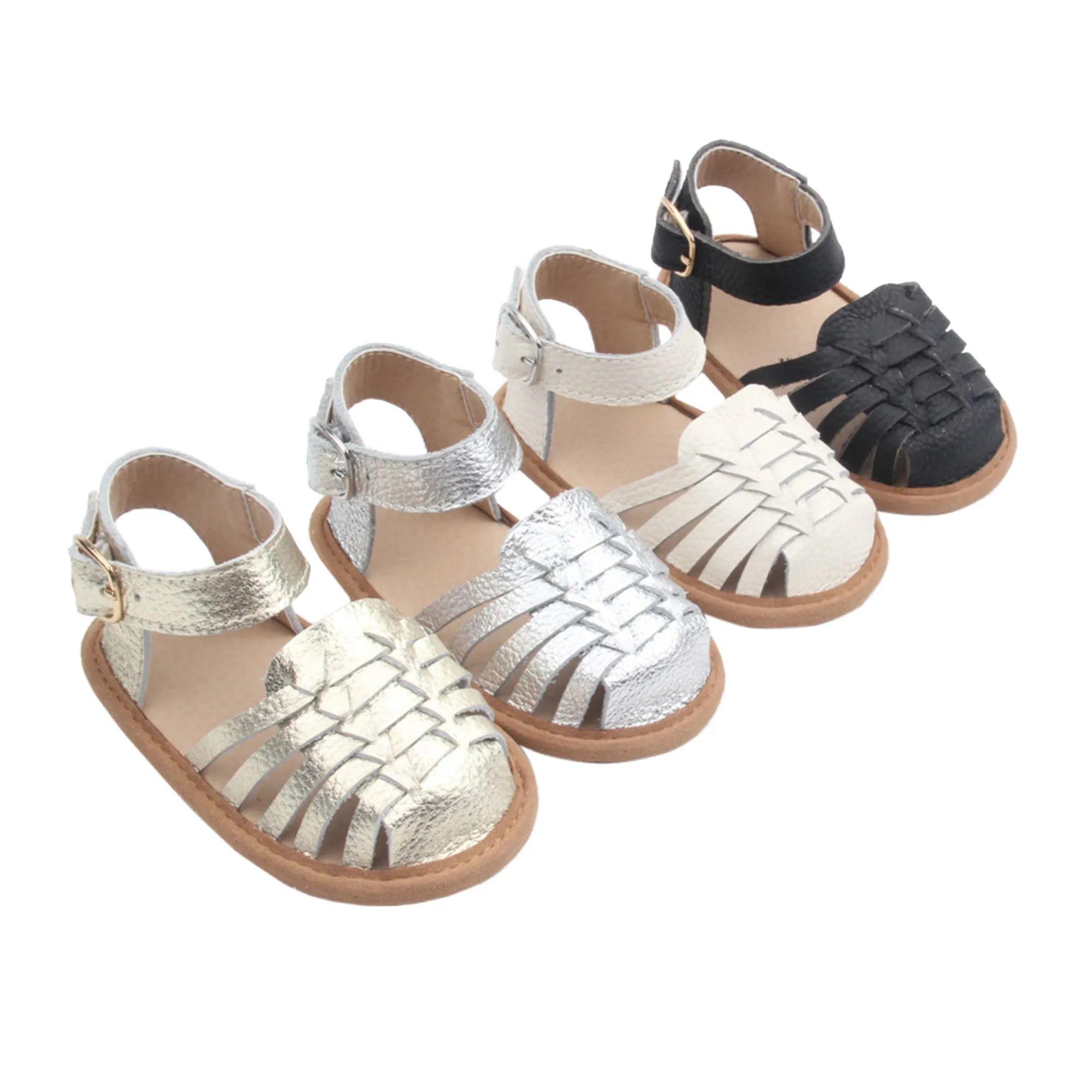 Remi Weave White Sandal