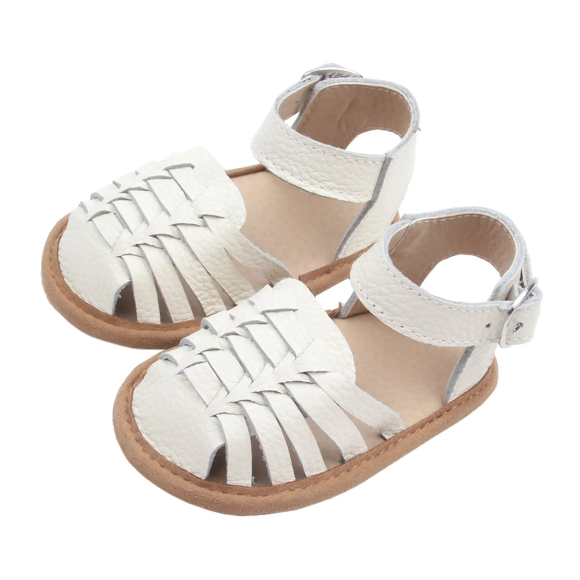 Remi Weave White Sandal
