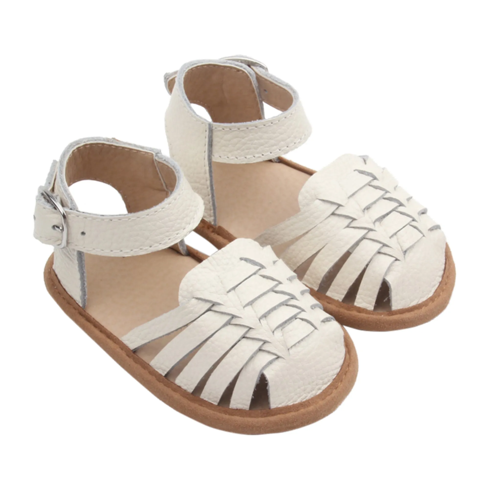 Remi Weave White Sandal