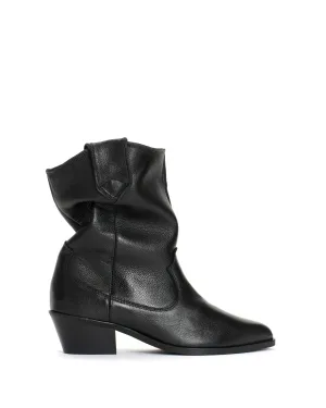 Saseline 35 Grained soft calf Black