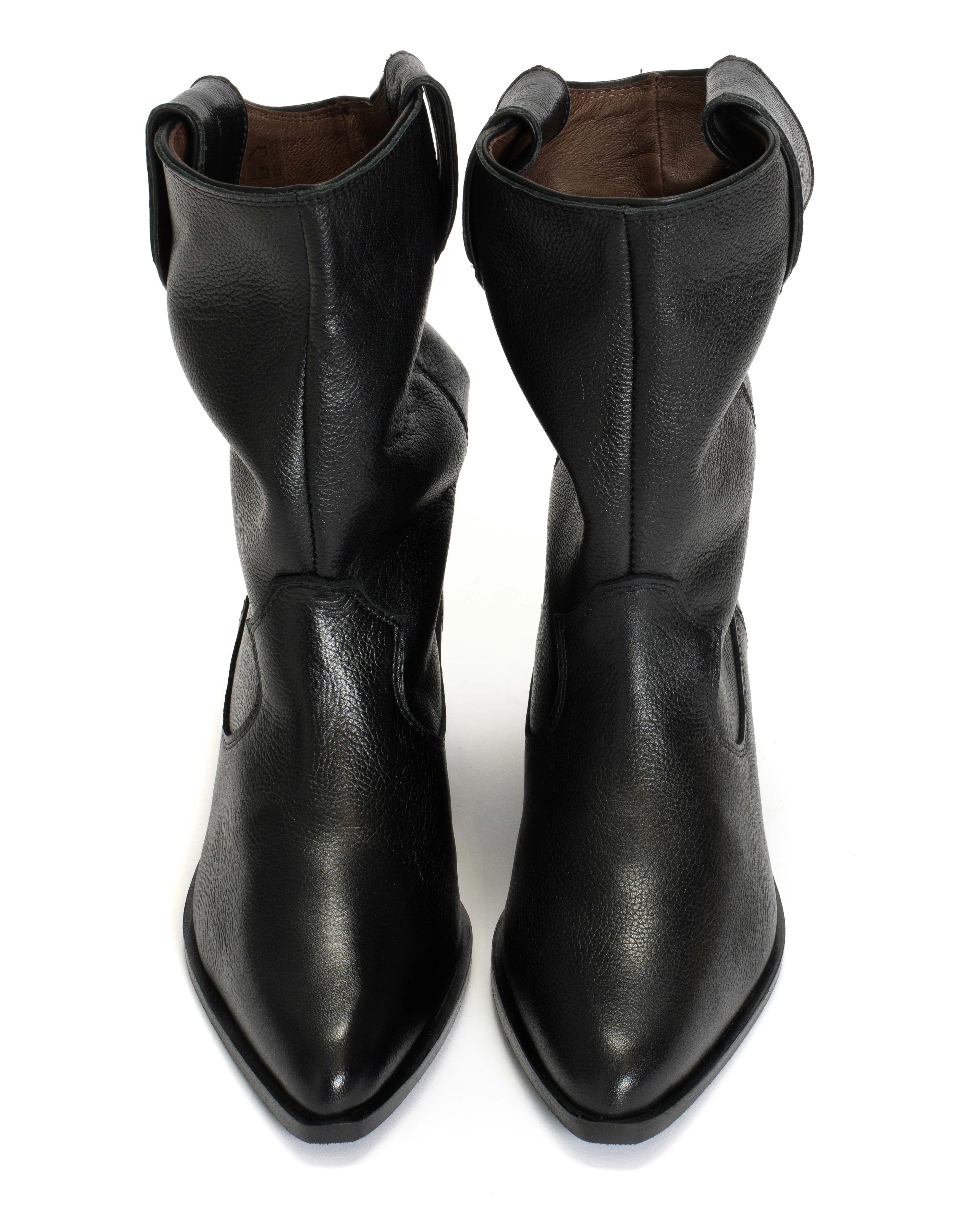 Saseline 35 Grained soft calf Black