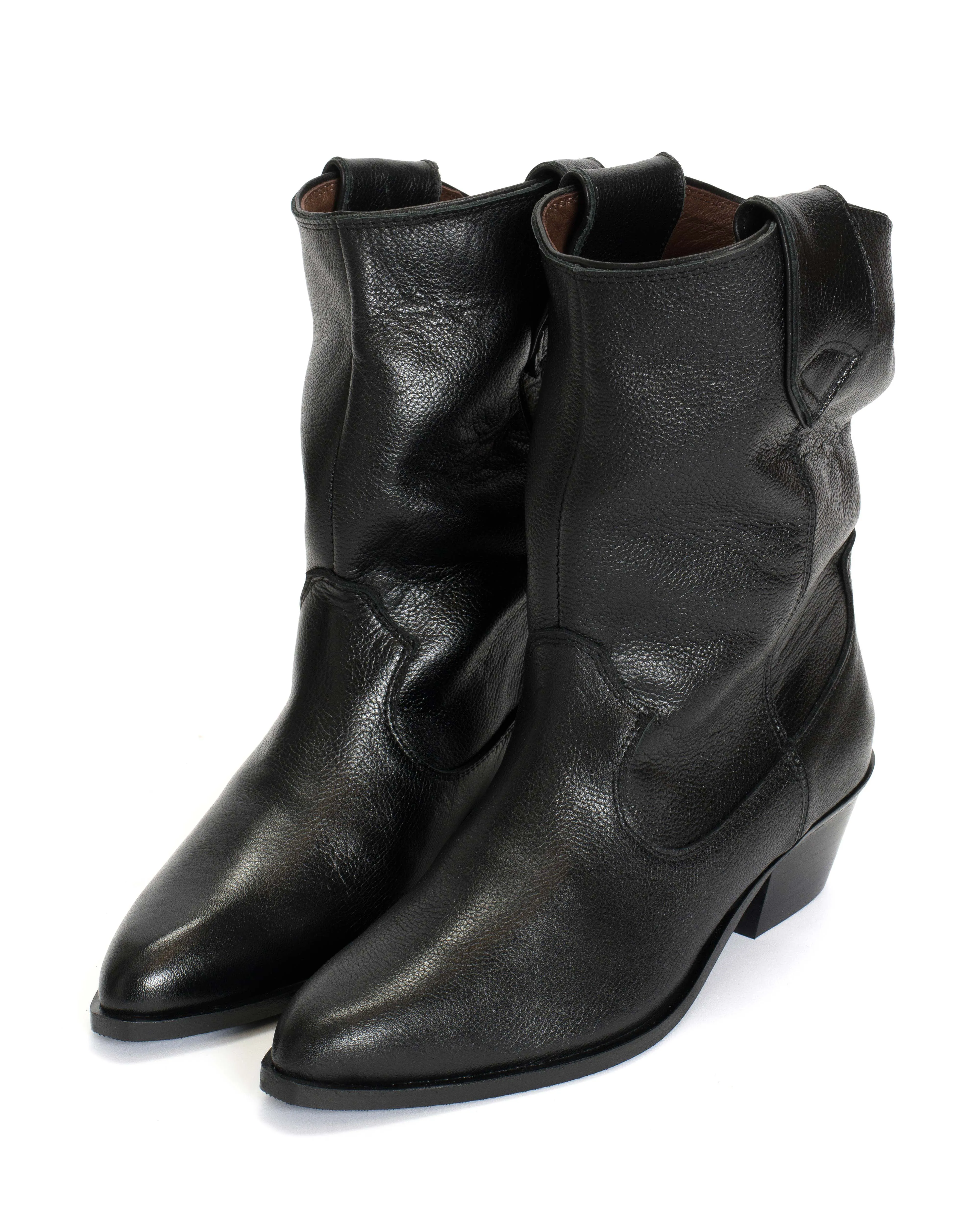 Saseline 35 Grained soft calf Black