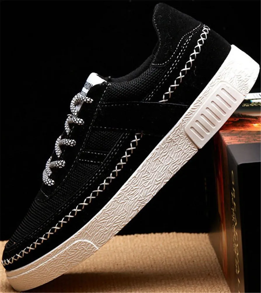 SATUKI Skate Shoes for Men,Fashion Sneakers,Casual Lace Up Soft Lightweight Athletic Flat Sports Shoes