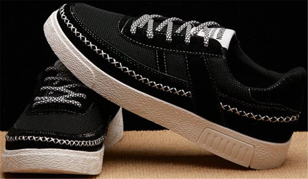 SATUKI Skate Shoes for Men,Fashion Sneakers,Casual Lace Up Soft Lightweight Athletic Flat Sports Shoes
