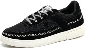 SATUKI Skate Shoes for Men,Fashion Sneakers,Casual Lace Up Soft Lightweight Athletic Flat Sports Shoes