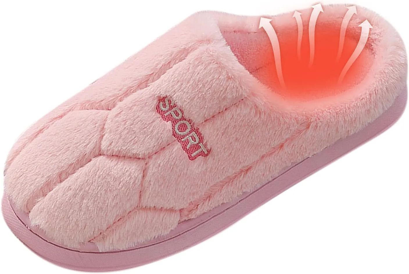 SBGMoSJ Mens Warm Fleece Cozy Slippers Winter Slippers Black House Slippers for Men Fuzzy Slippers Women Closed Toe C9 Led Christmas Lights Outdoor Gifts for Her 2023