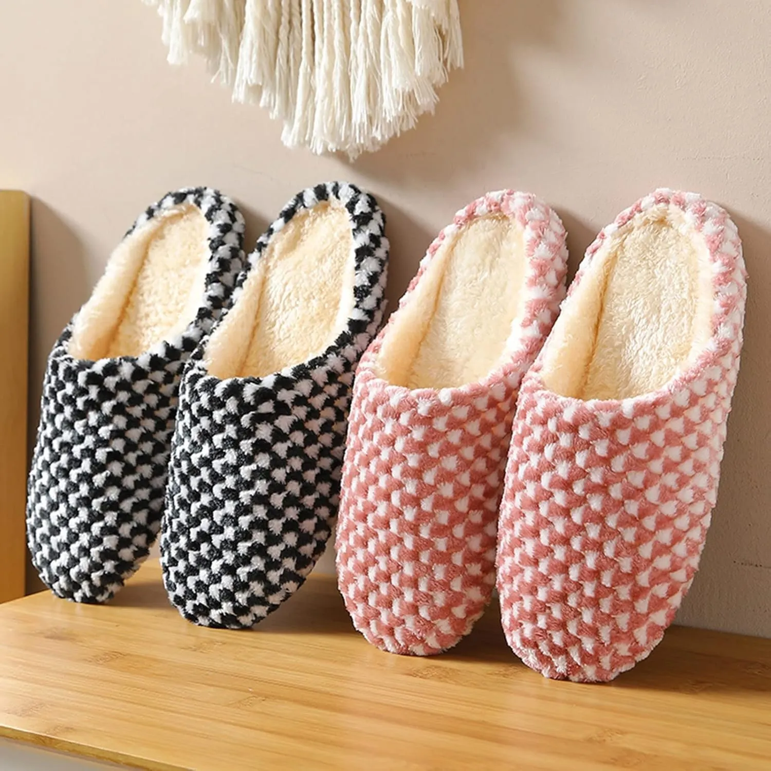 SBGMoSJ Womens House Shoes Slippers Indoor Outdoor Bedroom Shoes Winter Slipper Boots for Men Big Fluffy Slippers for Men Women Gifts for Christmas Gifts for Men 2023