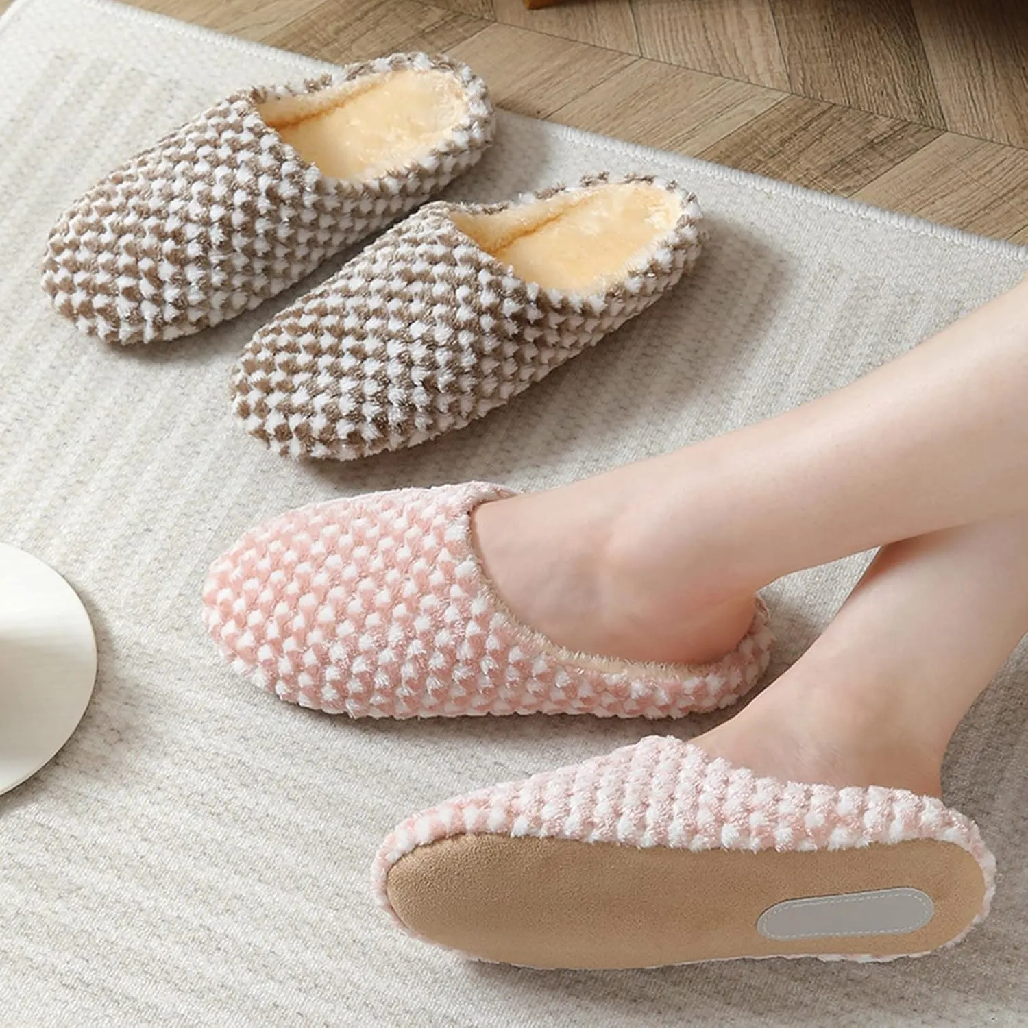 SBGMoSJ Womens House Shoes Slippers Indoor Outdoor Bedroom Shoes Winter Slipper Boots for Men Big Fluffy Slippers for Men Women Gifts for Christmas Gifts for Men 2023