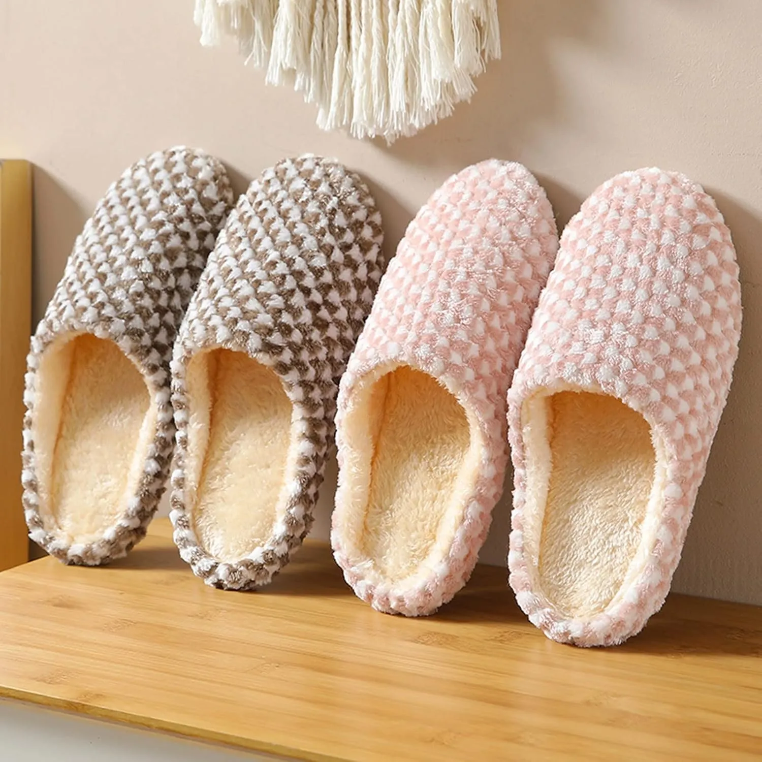 SBGMoSJ Womens House Shoes Slippers Indoor Outdoor Bedroom Shoes Winter Slipper Boots for Men Big Fluffy Slippers for Men Women Gifts for Christmas Gifts for Men 2023