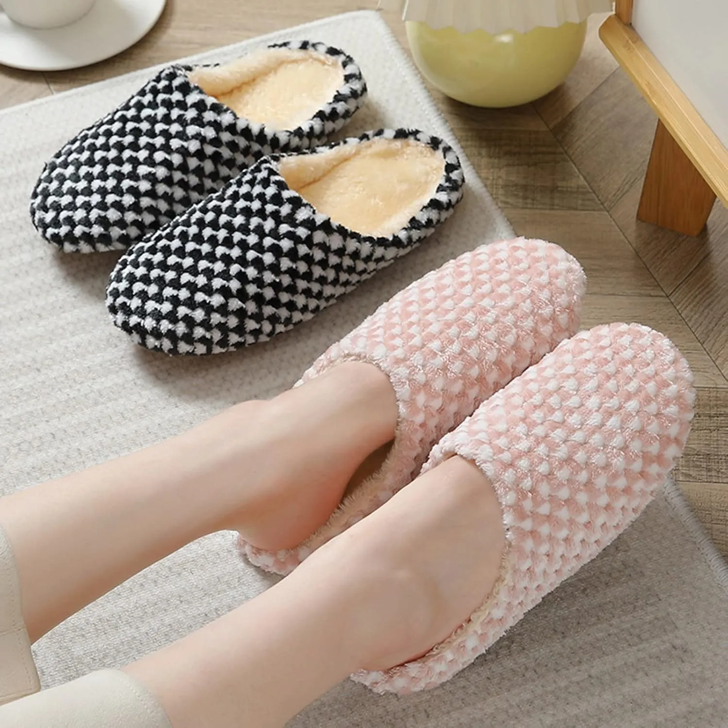 SBGMoSJ Womens House Shoes Slippers Indoor Outdoor Bedroom Shoes Winter Slipper Boots for Men Big Fluffy Slippers for Men Women Gifts for Christmas Gifts for Men 2023