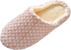 SBGMoSJ Womens Slip On Wide Width Indoor/Outdoor House Slippers Slippers for Men Winter Mens Slippers with Rubber Soles Hotel Slippers for Men Mens Christmas Gifts Gifts for Wife 2023