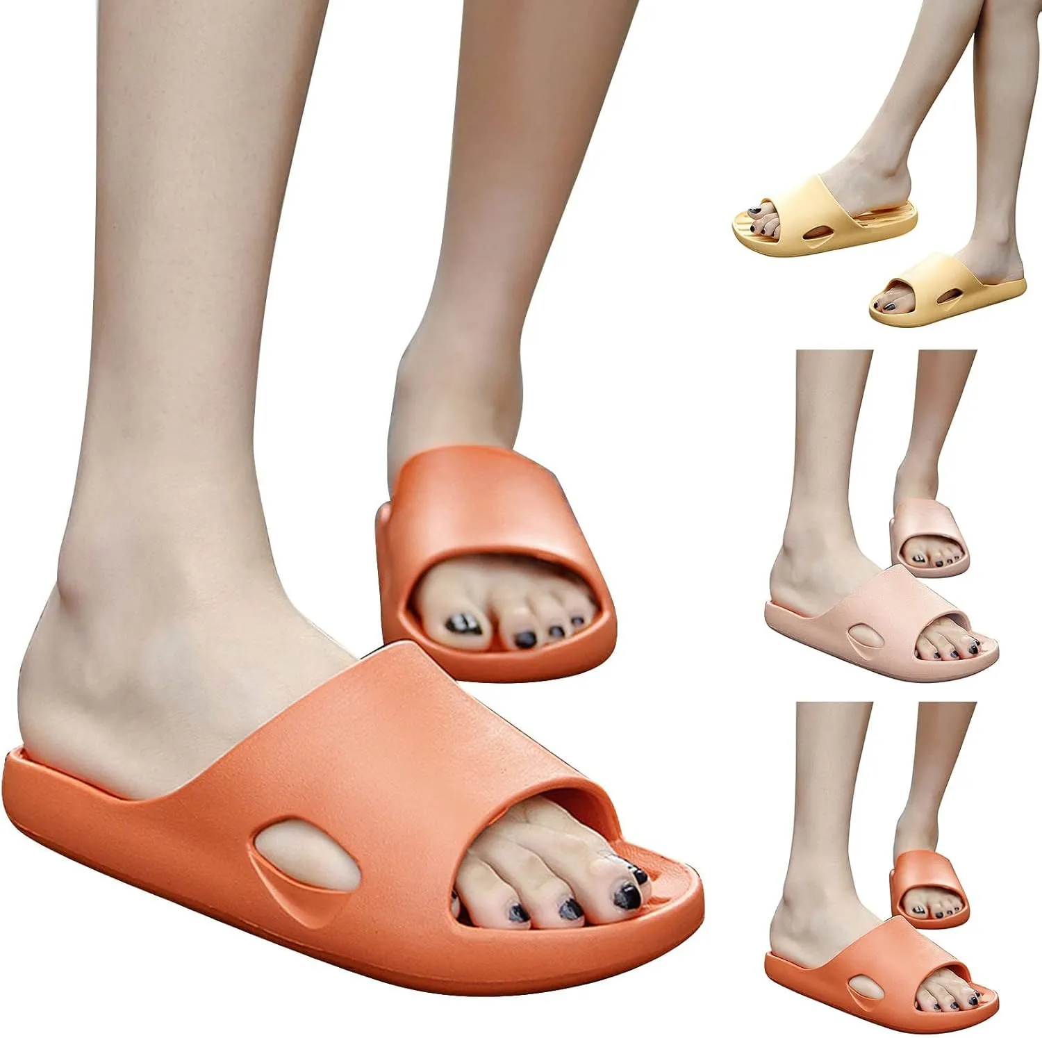 Showers Sandals Women and Men Shower Shoes Mens Bath Slippers Pillow Slippers Non Slip Dry Quickly Quick Drying