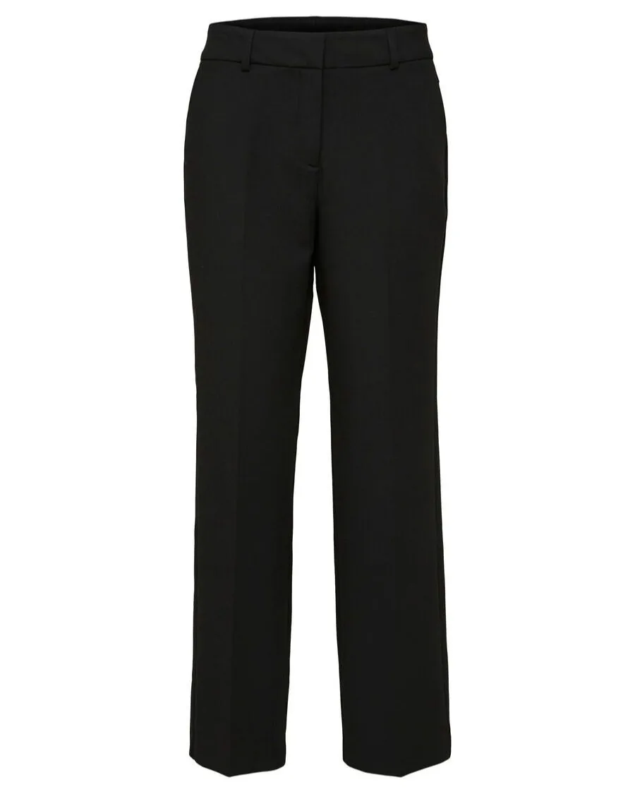 SLFRITA MW WIDE PANT | BLACK