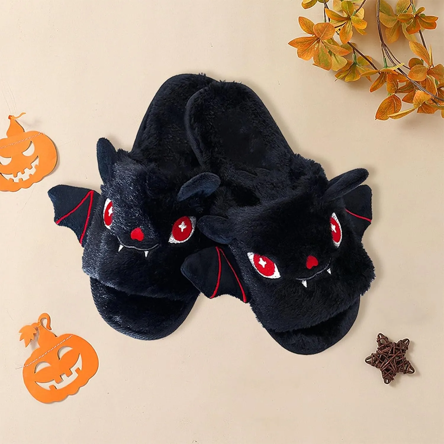 Slippers Girls 11 Kid Boys Girls Slippers Cute Bat Plush Slippers Halloween Party Indoor And Slippers Girls Size 1