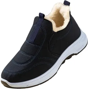 Snow Shoes For Men Fu Lined Ankle Booties Non-Slip Insulated Slip On Shoes Hiking Boots Women aterproof