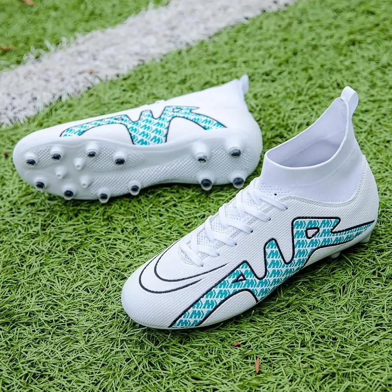 Soccer Cleats for Mens Youth AG Football Boots Outdoor Breathable Training Sneaker Shoes