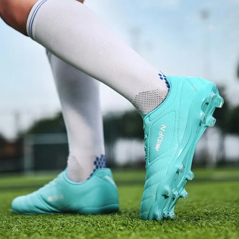 Soccer Cleats for Mens Youth AG Football Boots Outdoor Breathable Training Sneaker Shoes
