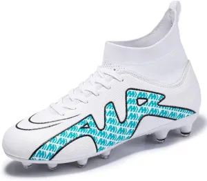 Soccer Cleats for Mens Youth AG Football Boots Outdoor Breathable Training Sneaker Shoes