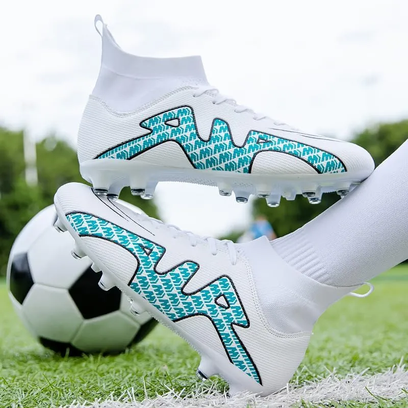 Soccer Cleats for Mens Youth AG Football Boots Outdoor Breathable Training Sneaker Shoes