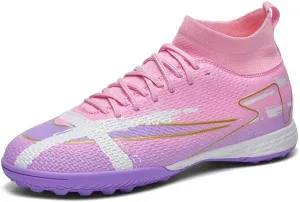 Soccer Cleats Men Soccer Boots Outdoor Turf Training Youth Soccer Cleats High-Top for Big Boys Soccer Shoes
