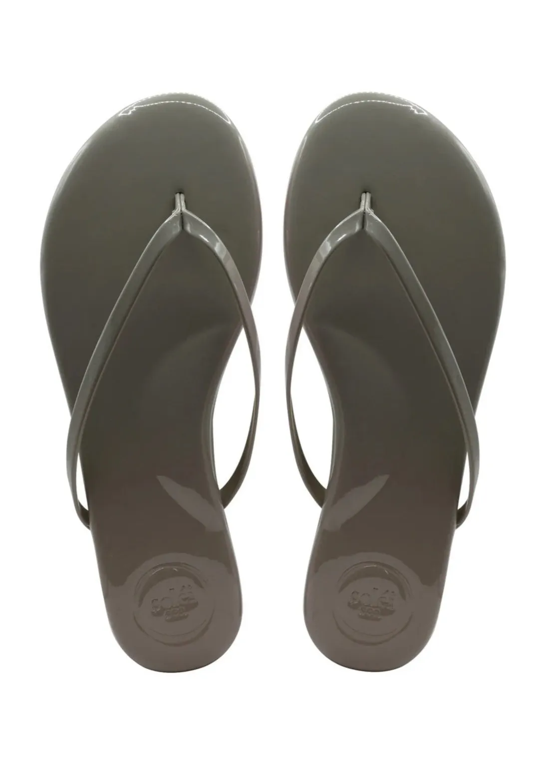 Solei Sea Indie Classic Thin Strap Sandal Light Taupe Patent