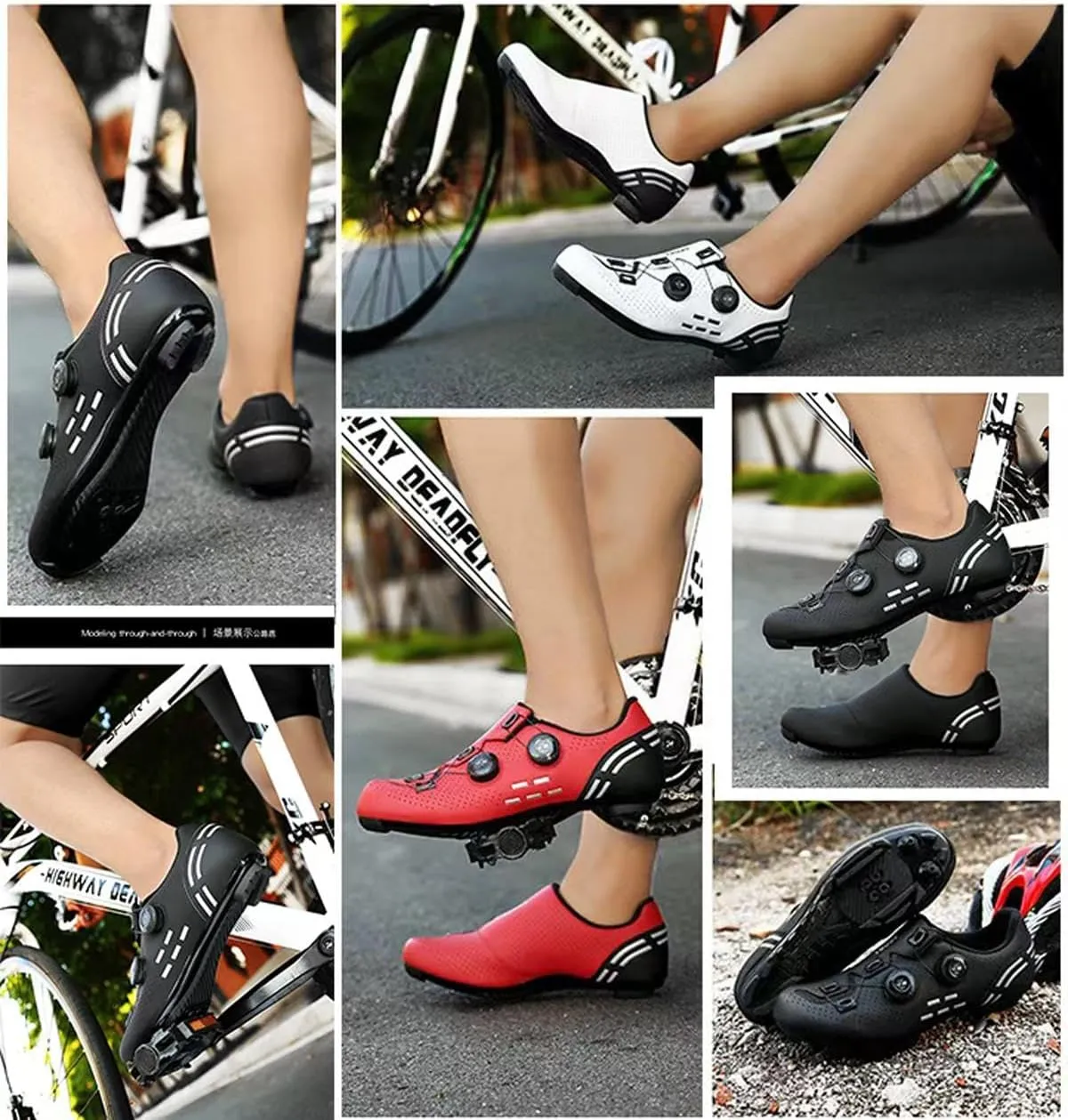 SPD-SL Men's & Women's Cycling Shoes  Road & MTB Shoes, Breathable Unisex Shoes with Click System for Road and Mountain