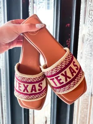Texas Burgundy Slip On