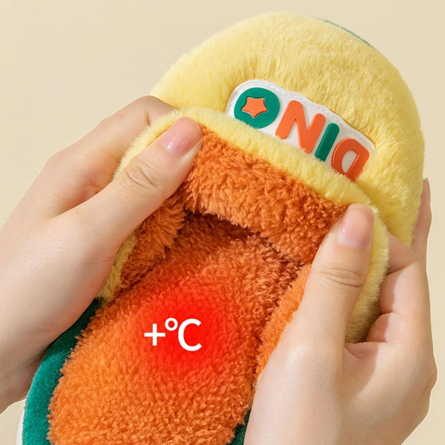 Toddler House Shoes Boys Non Slip Dinosaur Slipper Baby Plush Warm Slip On Slippers Soft Sole Baby Walking Shoes