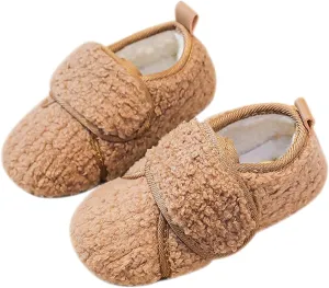 Toddler Slippers Boys Girls House Slippers Kids Winter Boots Warm Lightweight Shoes Winter Non-Slip Sole Boots
