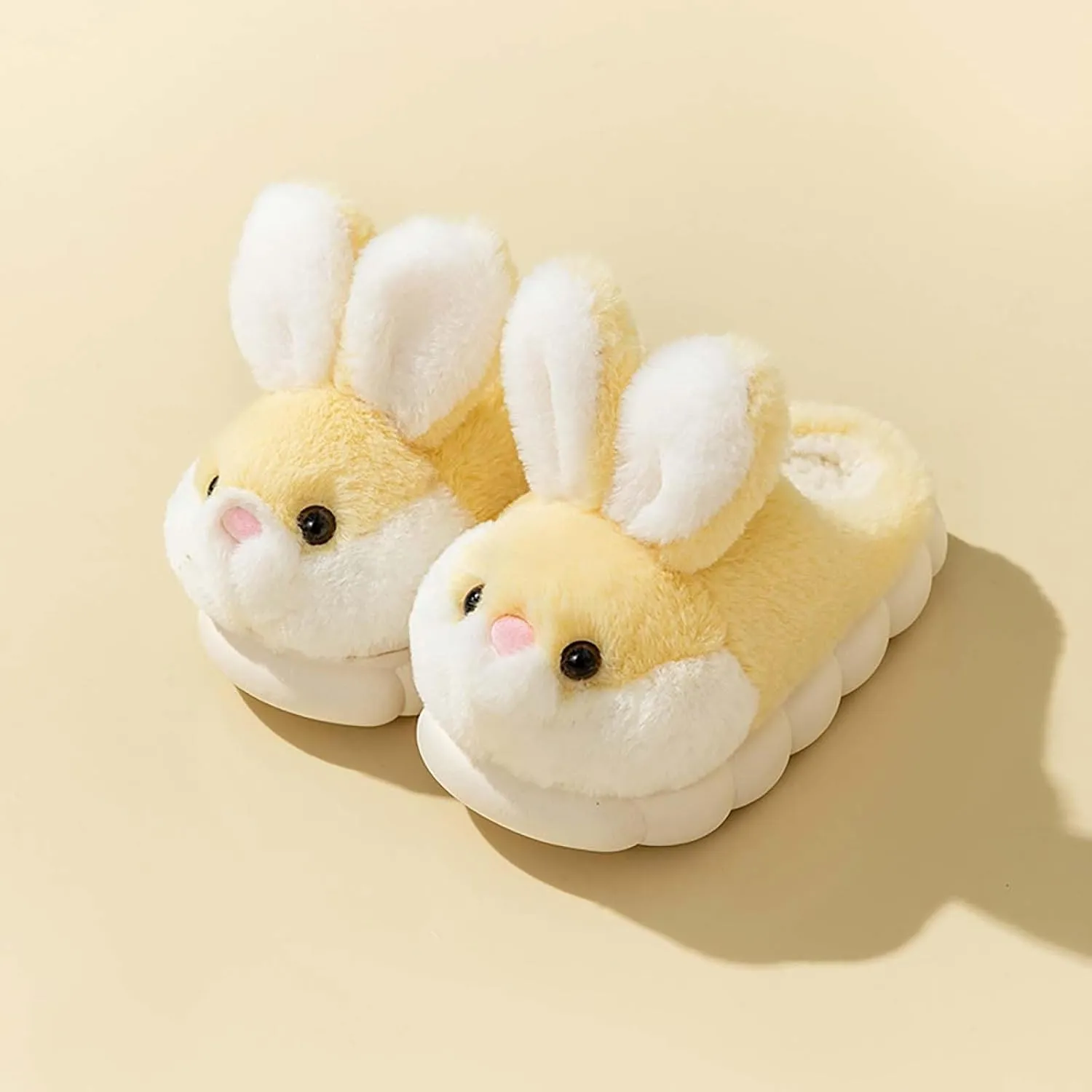 Toddler Slippers Girl Boy House Slipper Kids Rabbit Winter Warm Bunny Slippers Soft Cloud Sole Plush Indoor Shoes