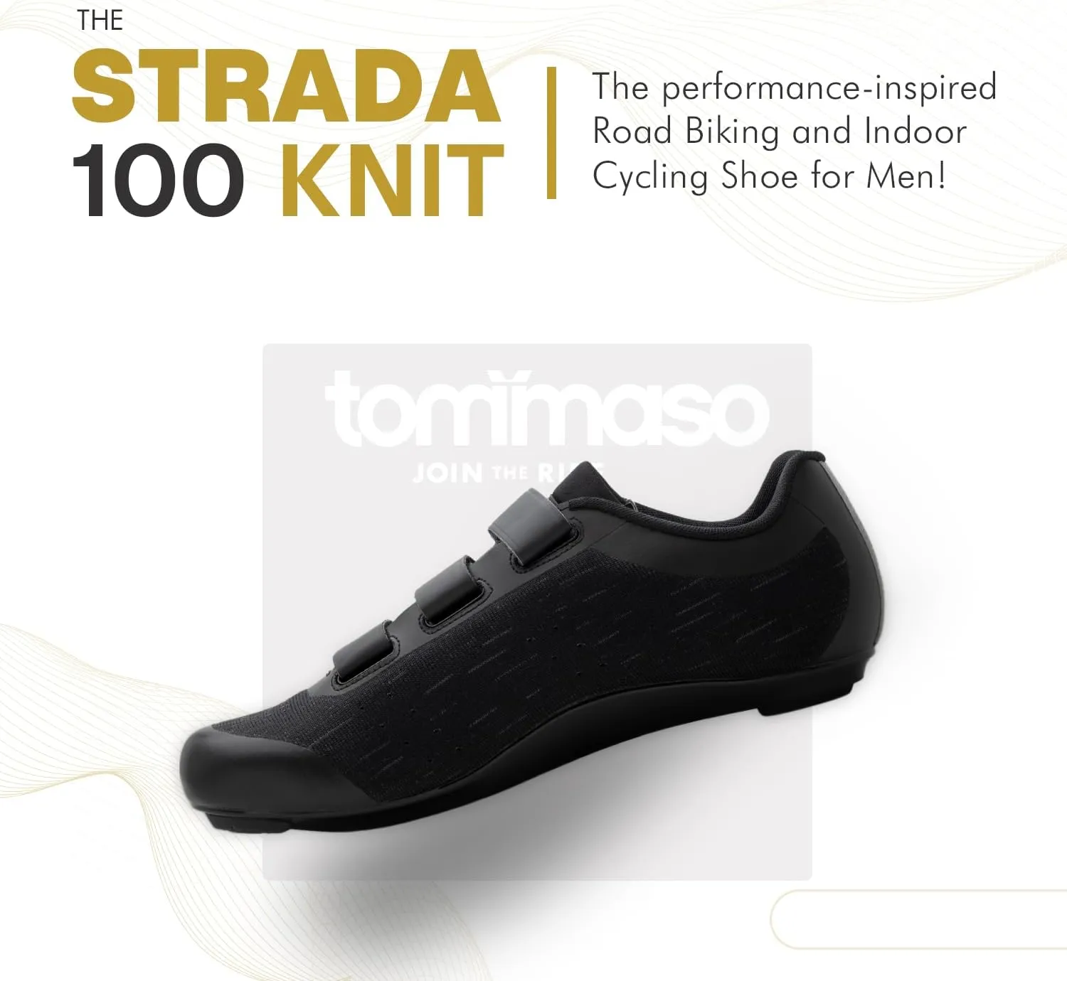 Tommaso Strada Mens SPD & Peloton Shoes2 in 1 Cycling ShoesInstall Your Own Delta or SPD Cleats for Road Bikes, Indoor Cycles or Most Mens BicyclesExplore Bike Accessories