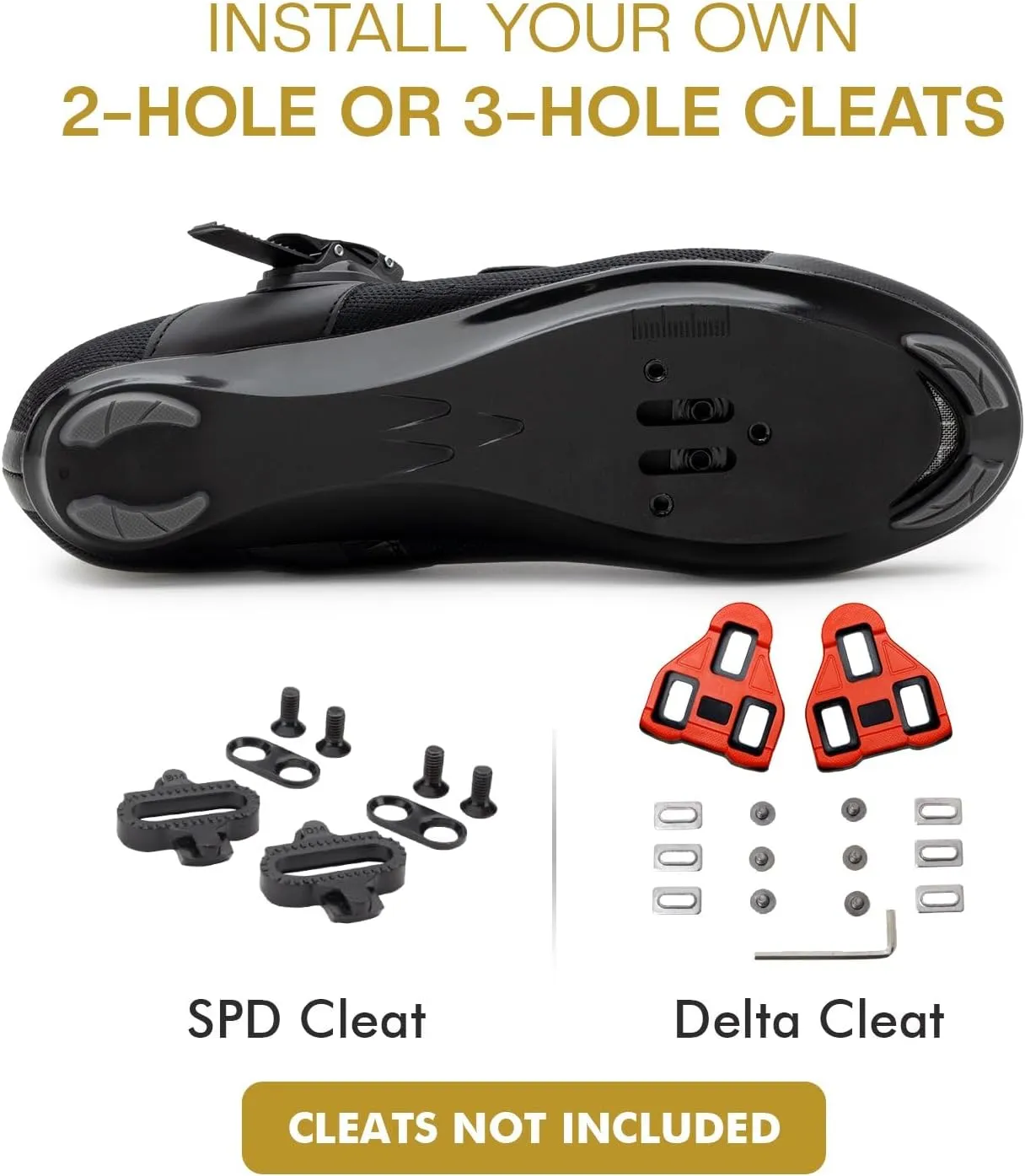 Tommaso Strada Mens SPD & Peloton Shoes2 in 1 Cycling ShoesInstall Your Own Delta or SPD Cleats for Road Bikes, Indoor Cycles or Most Mens BicyclesExplore Bike Accessories