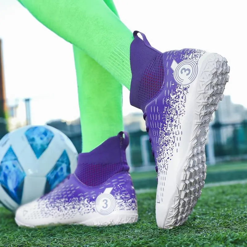 Unisex Men's and Women's Soccer Shoes, Spike Shoes for Boys, Grass Training Shoes, and Outdoor Football Shoes